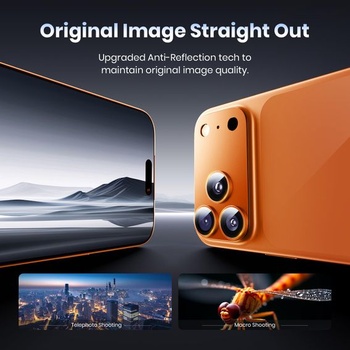 Ochranný kryt fotoaparátu Hoerrye pro iPhone 17 Pro, oranžový, 1 kus oranžový iPhone 17 Pro