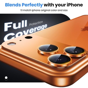 Ochranný kryt fotoaparátu Hoerrye pro iPhone 17 Pro, oranžový, 1 kus oranžový iPhone 17 Pro
