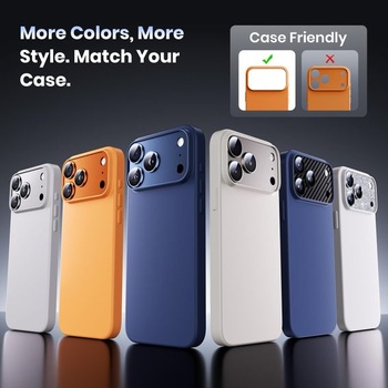 Ochranný kryt fotoaparátu Hoerrye pro iPhone 17 Pro, oranžový, 1 kus oranžový iPhone 17 Pro