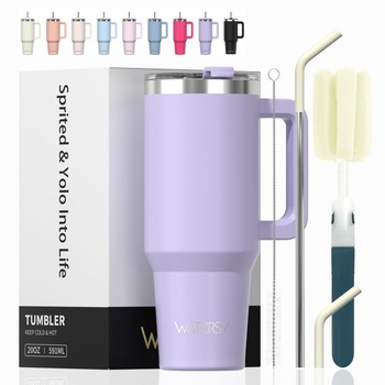 Hrnek na kávu WATERSY 20oz s sebou, dvoustěnný vakuový…