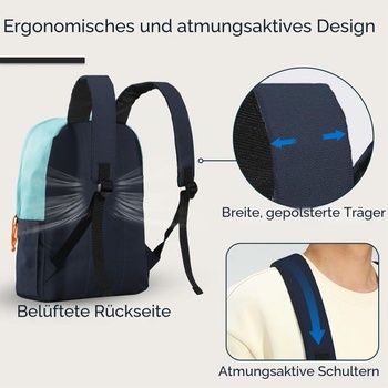 Ľahký cestovný batoh Haimont 15L, príručný batoh, ležérny batoh na notebook s priehradkou na