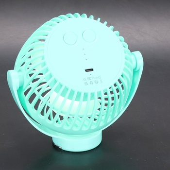 Ventilátor do kočárku Hianjoo s LED, lehký, 5200 mAh malý stolní ventilátor, kempingový ventilátor