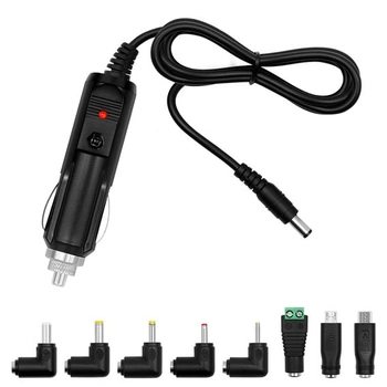 Univerzální 12V 5A napájecí adaptér do auta, USB kabel…