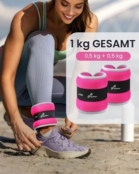 Sportneer závažia na členky na nohy a paže - sada závaží pre ženy a mužov na silový tréning, beh,