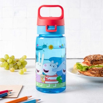 P:os Detská fľaša na pitie s motívom Prasiatka Peppa 500 ml nepriepustná