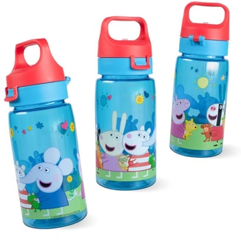 P:os Dětská láhev na pití s motivem Prasátka Peppa 500 ml nepropustná