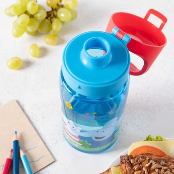 P:os Dětská láhev na pití s motivem Prasátka Peppa 500 ml nepropustná