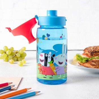 P:os Dětská láhev na pití s motivem Prasátka Peppa 500 ml nepropustná