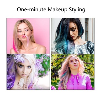 Luxiremi Barevné vlasové prameny pro děti, červené, clip-in prodlužování vlasů, červené, 22 palců