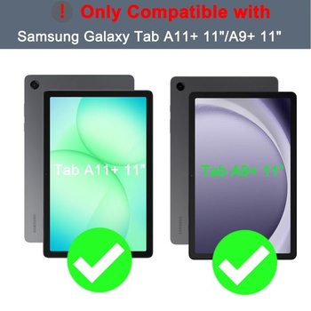 Puzdro s klávesnicou pre Samsung Galaxy Tab A11+/A9+, 11 palcov – 7 farieb s podsvietením,