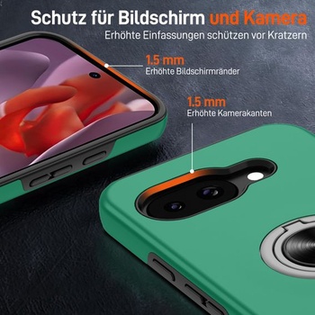 Puzdro na telefón pre Google Pixel 9A s 2 ochrannými fóliami na displej [360° neviditeľný otočný