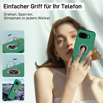 Puzdro na telefón pre Google Pixel 9A s 2 ochrannými fóliami na displej [360° neviditeľný otočný