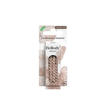 Bellody® Original Hair Ties - Štýlové zapletené vlasové gumičky so silnou fixáciou (sada 4 kusov)