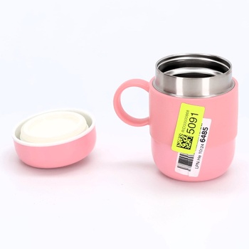 DrinkPod LGB-280P izolovaný hrnek, nerezová ocel, růžový, 280 ml - 12 cm x 8 cm x 12 cm