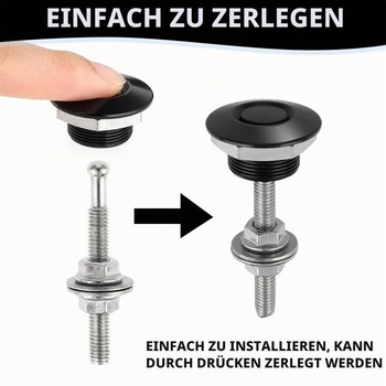 2dielny rýchloupínací čap zámku kapoty, 30mm univerzálny zámok kapoty, tlačidlový klip na nárazník z