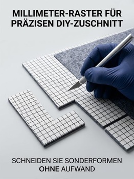 Sada samolepiacich plstených klzákov (133 kusov) - s hrúbkou 4,50 mm a viac pre ochranu podlahy na