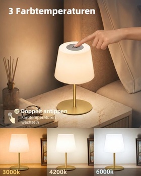 Stolová lampa EZVALO bezdrôtová