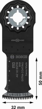 Bosch 1x PRO AIZ 32 BSPIB čepeľ pre multifunkčné nástroje, 32 x 50 mm, 1 kus, nová verzia