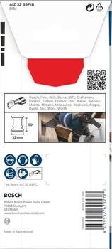 Bosch 1x PRO AIZ 32 BSPIB čepeľ pre multifunkčné nástroje, 32 x 50 mm, 1 kus, nová verzia