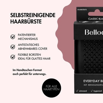 Bellody® - Kefa na vlasy s patentovanou čistiacou funkciou - Čistenie v priebehu niekoľkých sekúnd,