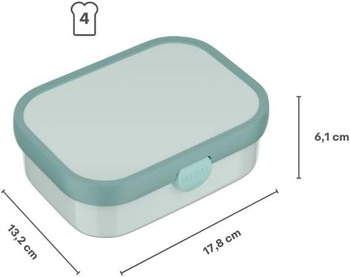 Mepal - Detský obedový box Campus - Bento box pre deti - Obedový box pre deti s priehradkami a