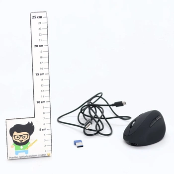 Ergonomická Bluetooth myš TECKNET, dobíjacia bezdrôtová myš s 3 zariadeniami (BT 5.0/3.0 + 2.4G), 6
