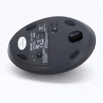 Ergonomická Bluetooth myš TECKNET, dobíjacia bezdrôtová myš s 3 zariadeniami (BT 5.0/3.0 + 2.4G), 6