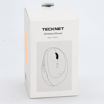 Ergonomická Bluetooth myš TECKNET, dobíjacia bezdrôtová myš s 3 zariadeniami (BT 5.0/3.0 + 2.4G), 6