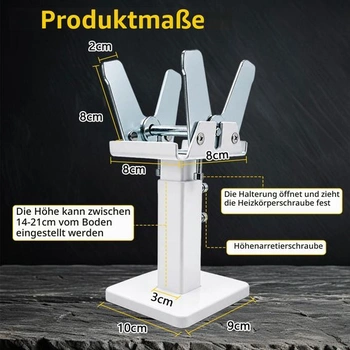2 držáky radiátorů, nastavitelné stojany