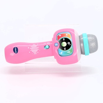 VTECH – Super Micro Magic'Fun Pink, bezdrôtový karaoke mikrofón pre deti, svetelný Bluetooth