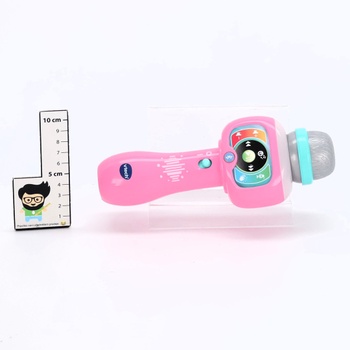 VTECH – Super Micro Magic'Fun Pink, bezdrôtový karaoke mikrofón pre deti, svetelný Bluetooth