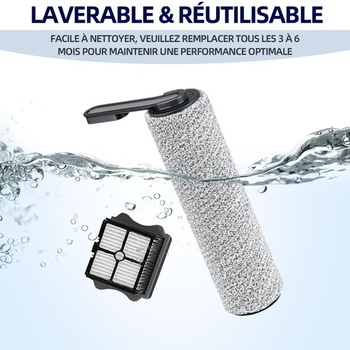 Náhradný kefový valček a HEPA filter pre mokro-suché vysávače Tineco Floor One S5/S5 Pro/S5