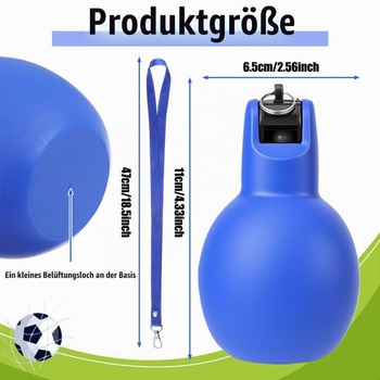1 ruční píšťalka, ruční píšťalka pro tělesnou výchovu, hygienické ruční píšťalky, modrá