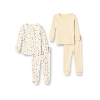Dámska pyžamová sada s dlhým rukávom od Amazon Essentials x Sofia Grainge Henley, sada 2 ks, pre