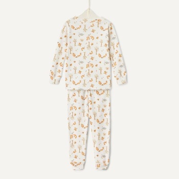 Dámska pyžamová sada s dlhým rukávom od Amazon Essentials x Sofia Grainge Henley, sada 2 ks, pre