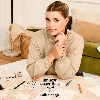 Dámska pyžamová sada s dlhým rukávom od Amazon Essentials x Sofia Grainge Henley, sada 2 ks, pre