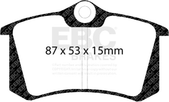 Brzdové doštičky EBC Brakes DP680 Blackstuff