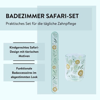 Sada zubných kefiek PARSA Beauty Kids Safari, sada Safari