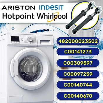 2x Tlumiče nárazů pračky 100N Ø13mm C00309597 pro Indesit a Ariston