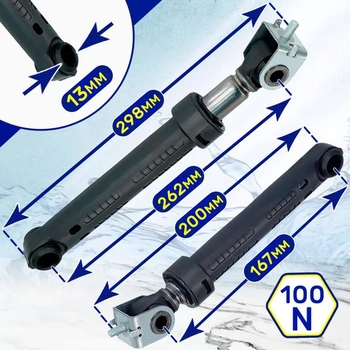 2x Tlumiče nárazů pračky 100N Ø13mm C00309597 pro Indesit a Ariston