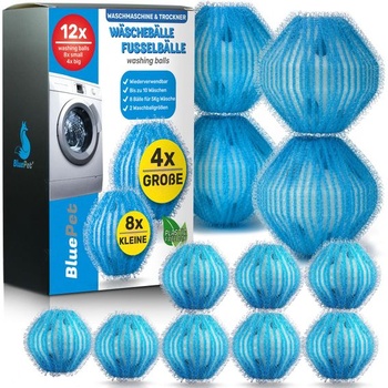 BluePet 12x Odstraňovač zvířecích chlupů do pračky, kuličky…