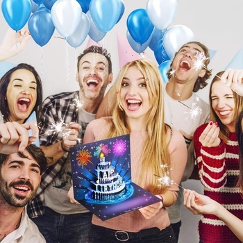 APOTODITO Narodeninové prianie s hudbou a svetlom, vyskakovacie narodeninové prianie, prianie k