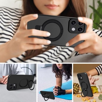 Tawarror 3-v-1 MagStand púzdro na telefón pre Xiaomi 14T Pro, matné priesvitné magnetické ochranné