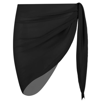 Dámsky plážový zavinovací sarong Aomig, šifónová plážová sukňa so strapcami, sarong, letná šatka,