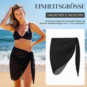 Dámsky plážový zavinovací sarong Aomig, šifónová plážová sukňa so strapcami, sarong, letná šatka,