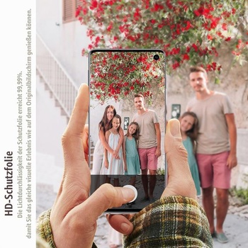 Ochranné tvrzené sklo pro Samsung Galaxy S10 5G (6,1 palce), balení 3 ks, odolné proti otiskům