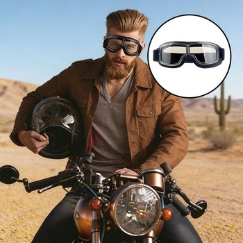 Retro vetruodolné motocyklové okuliare pre vonkajšie športy