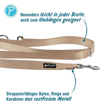 Pletení na hračky Petlando Hundeleine 2m easy, Basic Comfort, Champagner, L (230x3cm) Champagner L