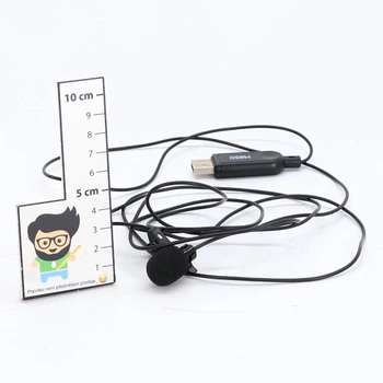 MillSO Mini USB PC mikrofon USB lavalier všesměrový kondenzátorový mikrofon s 2M kabelem pro PC,