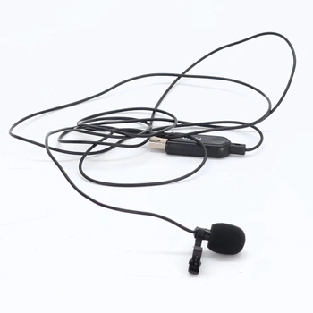 MillSO Mini USB PC mikrofon USB lavalier všesměrový kondenzátorový mikrofon s 2M kabelem pro PC,